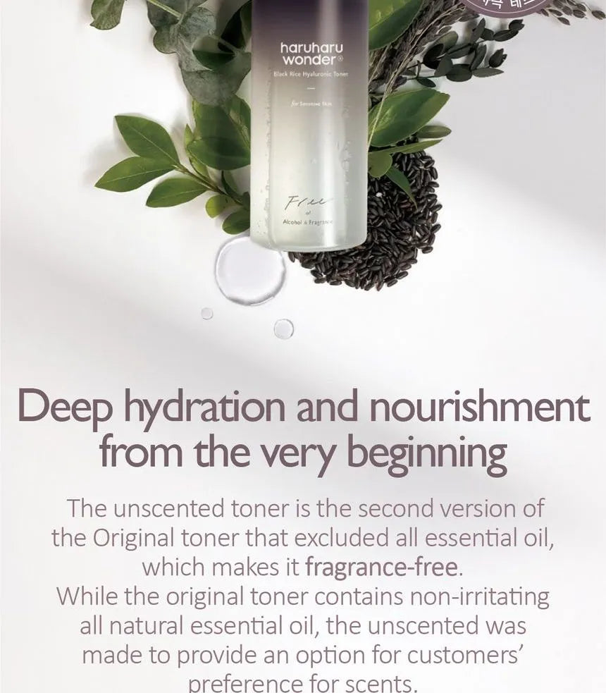 Haruharu Wonder Black Rice Hyaluronic Toner Fragrance Free